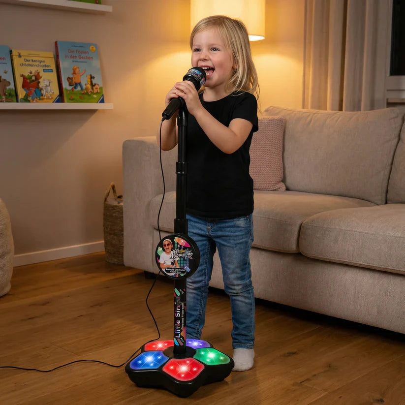 Set Karaoke Kanak-Kanak dengan Mikrofon & Stand – Permainan Pembelajaran Muzikal