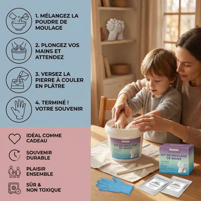 Kit Acuan Tangan 3D untuk Keluarga dan Pasangan