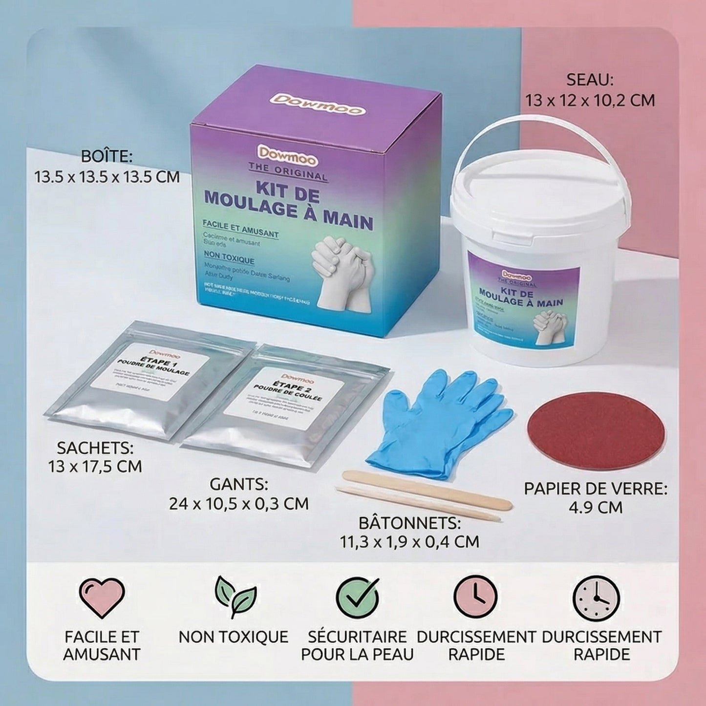 Kit Acuan Tangan 3D untuk Keluarga dan Pasangan